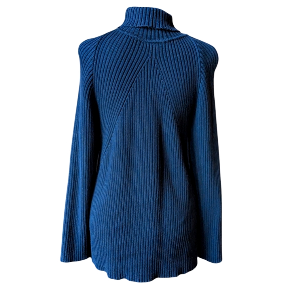 EUC Talbot's Black 100% Cotton Turtleneck Sweater - Picture 5 of 5